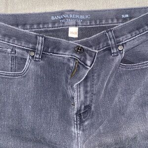 Banana Republic Traveler Slim grey Denim size 35x32